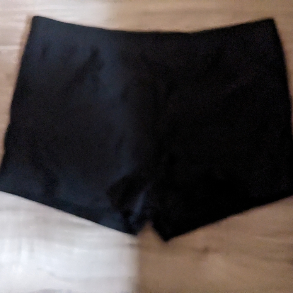 Medium black swim shorts athletic short bottoms